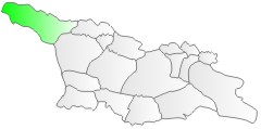 Gruzja, pooenie regionu Abchazja