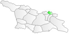 Gruzja, pooenie regionu Chewsuretia