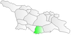 Gruzja, pooenie regionu Dawachetia