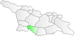 Gruzja, pooenie regionu Meschetia