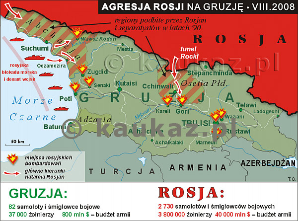 Agresja Rosji na Gruzj sierpie 2008